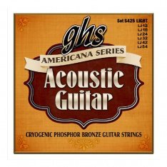 Струни для акустичної гітари GHS Americana Phosphor Bronze S425, 12-54