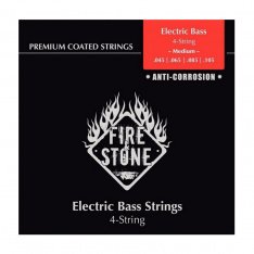 Струни для бас-гітари Fire&Stone Coated Nickel Alloy, 45-105