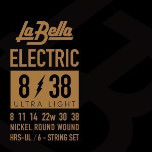 Струни для електрогітари La Bella Nickel Round Wound HRS-UL, 8-38