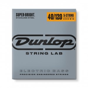 Струни для 5-струнної бас-гітари Dunlop DBSBS40120 Super Bright Steel